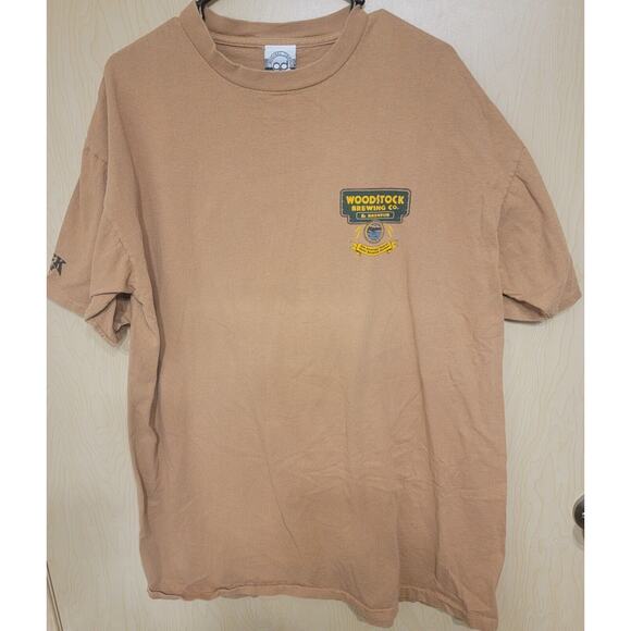 Vintage 90s Original Designs Woodstock Brewing Graphic T-shirt Made in USA XL - Picture 1 of 9
